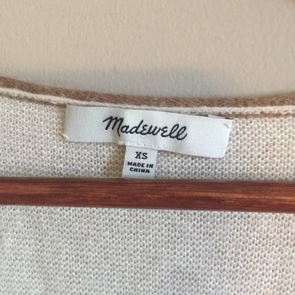 Madewell color block wool Alpaca sweater size XS - Picture 4 of 5